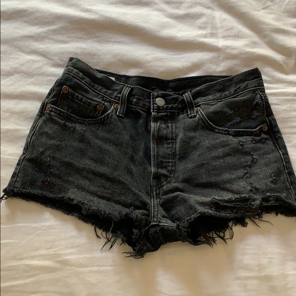 Levi’s Black Jean Shorts